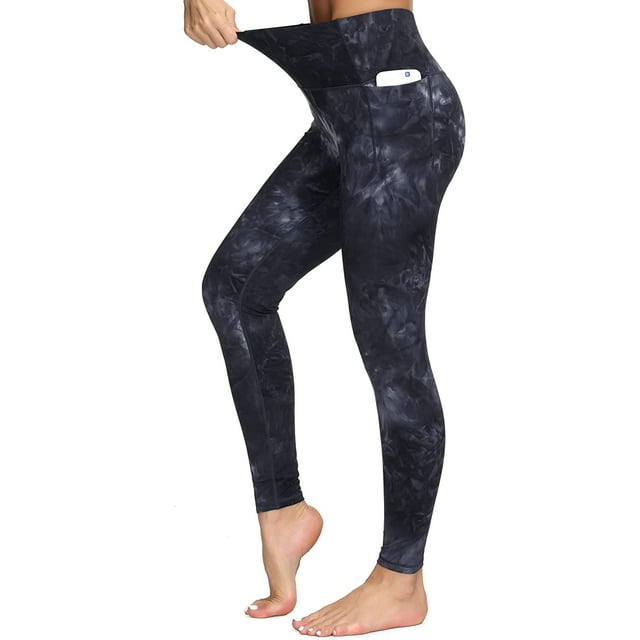 High Waisted Leggings for Women Tummy Control Workout Running Yoga Pants with Pockets