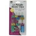 thumbnail image 2 of Binder Clips 12/Pkg-Assorted Metallics, 2 of 2