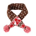 thumbnail image 1 of (70cm L)Christmas Pet Scarf with Moose Collar Coffee Color Size, 1 of 3