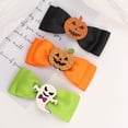 thumbnail image 1 of 3-pack Girl Children's Hair Dress Up Hairpin Halloween Cartoon Hair Clip Funny Headwear Skull Pumpkin, 1 of 8