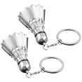thumbnail image 1 of Miangastore Badminton Keyrings Zinc Alloy 2Pcs 4.3In X1.5In X1.5In, 1 of 7