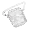 thumbnail image 4 of Bolso bandolera transparente de PVC con cremallera, impermeable, ajustable, para niños y niñas, color blanco, 4 of 14