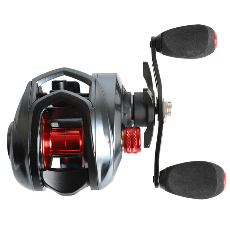 Full Metal Baitcaster Low Profile Baitcasting Angelrolle Weitwurfrolle 