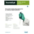 thumbnail image 6 of TouchNTuff 92-600 Nitrile Gloves - Disposable, Chemical splash resistant, Size Extra Large (pack of 100), 6 of 6