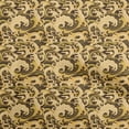 thumbnail image 1 of oneOone Polyester Spandex Dark Olive Green Fabric Asian Japanese Wave Craft Projects Decor Fabric Printed By The Yard 56 Inch Wide, 1 of 4
