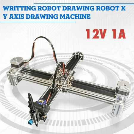Writting Robot Drawing Robot X Y Axis Extended Plotter Machine A4 Area DIY 12V 1A (Best Plotter For Cad Drawings)