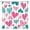 Sarcelle Rose, variante sur Petit Rideau de Douche, Saint-Valentin Cœur Rouge Géométrique Rayé Pois Amour Romantique Doux pour Fille Femme RV Salle de Bain Décoration Maison avec Crochets, 36 Pouces L X 70 H