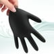 thumbnail image 2 of Guantes desechables de nitrilo sin látex, negros, 100 unidades, sin polvo, guantes de limpieza, guantes para examinar alimentos, 2 of 8