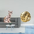 thumbnail image 2 of Figura de escritorio,Estante de estatua de gato para escritorio,oficina,decoración del hogar,Figura de cerámica,Figura de cerámica con forma de bola de hilo y nudo,Escultura estética para, 2 of 8