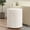 Distressed White, variant on Ox Bay Priya Coastal Hard Wood Hand-Made Indoor Round Side Table, White, 22" Diameter x 22" H