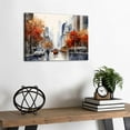 thumbnail image 6 of Abstract Fall City Wall Art for Living Room Decor Watercolor City Landscape Canvas Prints Pictures Autumn Street View Scenery Posters City Building Artwork for Bedroom Office Home Decorations 12x16", 6 of 6