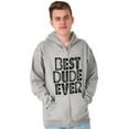thumbnail image 5 of Best Dude Ever BFF Friendship Friend Zip Hoodie Sweatshirt Men Brisco Brands L, 5 of 5