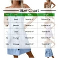 thumbnail image 3 of gljltg Summer Dress for Women V-Neck Button Front Sleeveless Suspender Dress Casual Spahgetti Strap Solid Color Dress Swing Mini Dress Bohemian Sundress, 3 of 5