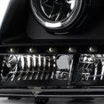 thumbnail image 6 of AKKON - For [Dual LED Halo Ring] 2007-2014 Chevy Suburban | Tahoe | Avalanche Black Housing Projector Headlights Lamps Pair, 6 of 7