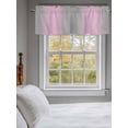 thumbnail image 3 of Pink Ombre Curtain Valances for Windows, Grey Modern Art Farmhouse Kitchen Valance Window Treatment, Light Filtering Block Curtains for Bathroom/Bedroom/Living Room 42'' x 12'', 3 of 9