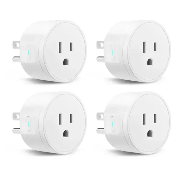 Smart Plug 4 Pack WiFi Outlet Compatible with Alexa Google Home White