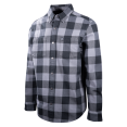 thumbnail image 2 of Harley-Davidson Men's Blue Grey Black Plaid Snap On Button L/S Woven Shirt (S16), 2 of 7
