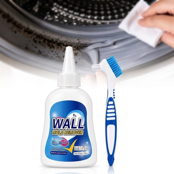 Mold Stain Remover Gel, Heavy Duty Mold & Mildew Cleaner for Walls, Shower Caulk, Grout & Washer Gaskets, Long-Lasting Gel for Vertical Surfaces