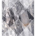 thumbnail image 3 of Abstract Duvet Cover Set, Geometric Diamond Shaped Grunge Granite Rock Facet Forms Ceramic Abstract Print, Decorative 3 Piece Bedding Set with 2 Pillow Shams, King Size, Pale Grey, by Ambesonne, 3 of 3