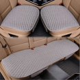 thumbnail image 2 of Funda de asiento de coche de lino, cojín de tela de lino delantero y trasero, alfombrilla protectora transpirable de verano, accesorios universales para vehículos Tan Jianjun unisex, 2 of 2