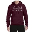 thumbnail image 2 of Cute Positive Christian Spirit Thankful Inspirational/Christian Unisex Graphic Hoodie Sweatshirt, Maroon, 2XL, 2 of 3