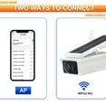 thumbnail image 6 of LNKOO Wireless Outdoor Security Solar Powered Camera , Rechargeable Camera WiFi 1080P Home IP Surveillance with PIR Motion Detection, Night Vision, 2-Way Audio, IP66 Waterproof, Cloud/SD, IOS/Android, 6 of 7