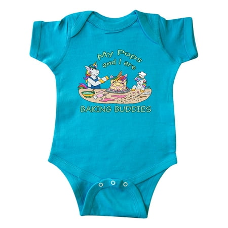 

Inktastic My Pops and I are Baking Buddies Gift Baby Boy or Baby Girl Bodysuit