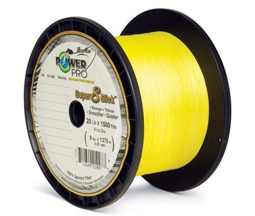 Power Pro Super 8 Slick Spectra Line 15lb by 150yds Yellow 9903 