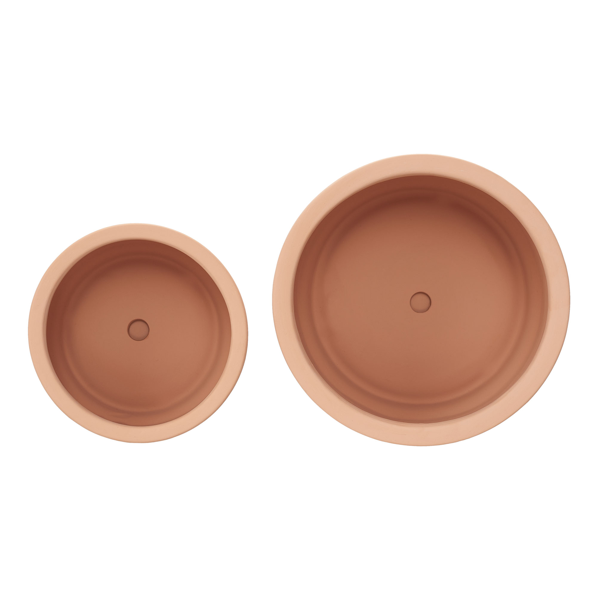 Better Homes & Gardens Terry 6/8inch Nested Terracotta Planters, Red, 2-Pack
