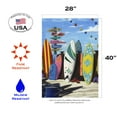 thumbnail image 2 of Toland Home Garden Surf Central Beach summer Flag Double Sided 28x40 Inch, 2 of 5