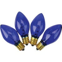 Home Impressions C7 Blue Transparent 125V Replacement Light Bulb (4-Pack) 905917