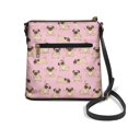 thumbnail image 2 of HELLHERO Waterproof Shoulder Purse for Shopping Travel, Fashion Stylish Ladies Shoulder Purse, Pug Dog Pink Print, 2 of 7