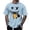 A-Light Blue168, variant on Mens Graphic Tee Crew Neck Graffiti Style Print T Shirt Lightweight Casual Weekend Hangout Top