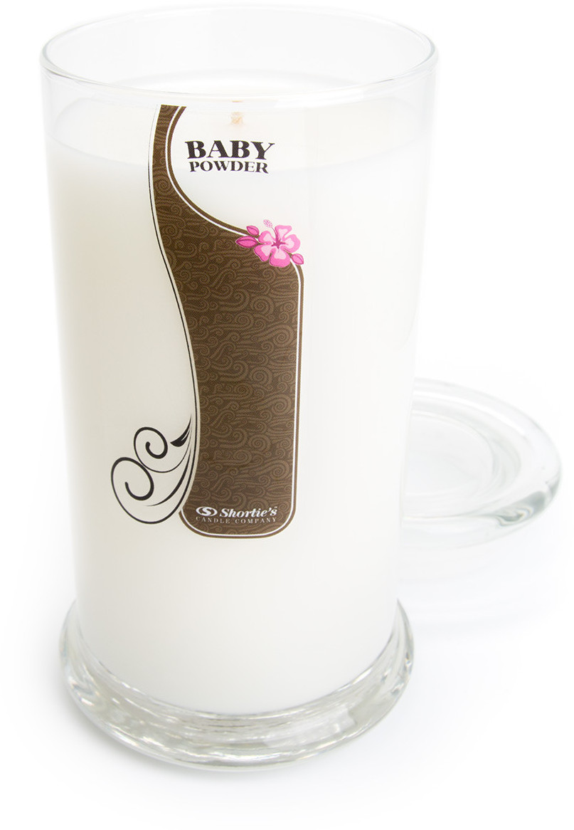 Baby Powder Candle Large White 16.5 Oz. Highly Scented Jar Candle