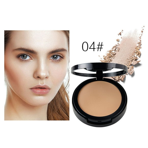 AIHOME NICEFACE Pressed Powder Concealer Double Duty for Dry or Wet Uses Oil - control Soft Oil-absorbing Face Contour Base Foundation Makeup 4 Colors Optional