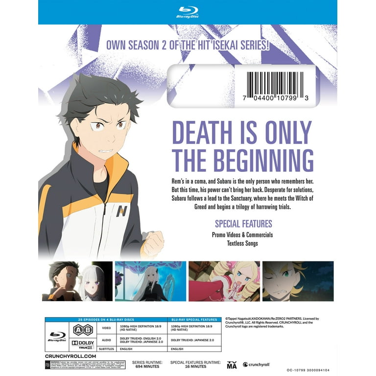 New Re:ZERO: Starting Life in Another World Season Two (Box Set