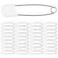 thumbnail image 1 of BRIGHTFUFU 60pcs Clothing Fixing Safety Pin White Zinc Alloy for Daily Use, 1 of 8