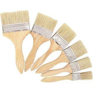 6 Wide Bristle Hair Wooden Handle Paint Brush Wall Painting Tool
