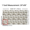 thumbnail image 2 of Rustic Farmhouse Fabric by the Yard,Western Farmhouse Horse Fabric,Hand Drawn Illustration Upholstery Fabric,Rustic Barn Cowboy Outdoor Fabric,Rural Meadow Wildlife Waterproof Fabric,Taupe,3 Yards, 2 of 4