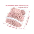 thumbnail image 6 of APEXFWDT Fluffy Knit Beanie Hats for Women Winter Furry Warm Knit Crochet Skull Cap Outdoor Peruvian Cover Ears Beanie Hat Ear Flaps Sherpa Ski Snow Hats Knit Fleece Lined Hats, 6 of 6