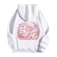 thumbnail image 7 of Wxolcjlv Womens Zip Up Hoodie Fleece Dolphin Print Oversized Long Sleeve Casual Sweatshirt, 7 of 7
