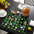 thumbnail image 3 of St Patricks Day Placemats Set of 12, Spring Farmhouse Country Green Shamrock Placemats for Dining Table, Place Mats for Kitchen Tabletop, Waterproof Wipeable Dining Table Mats Set, 3 of 9