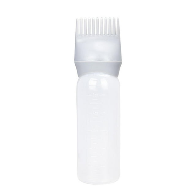 TopLLC Hair Oil Applicator Portable Comb Applicator Bottle With Graduated Scale Bottle Applicator Hair Applicator Brush Hair For Dyeing Hair Salon Oil Dyein shampoo bottle