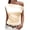 Apricot, variant on Sleeveless Summer Solid Color Cowl Neckline Women Tank Tops