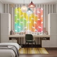 thumbnail image 4 of Easter Kitchen Curtains Window Panels, Spring Rabbits Silhouette Rainbow Ombre Art Insulated Window Treatment Curtain, Grommet Curtains for Bedroom/Living Room/Bathroom, 2 Piece 42"Wx63"L, 4 of 8