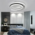 thumbnail image 6 of 19.6" 110V Modern LED Ceiling Light Bedroom Black + White Romantic Chandelier, 6 of 12