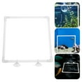 thumbnail image 2 of Miangastore Fish Feeding Ring Aquarium Floating Feeder Square Frame With Suction Cup Waste-Reducing Fish Tank Feeding Tool Reusable Acrylic Feeding Ring, 2 of 8