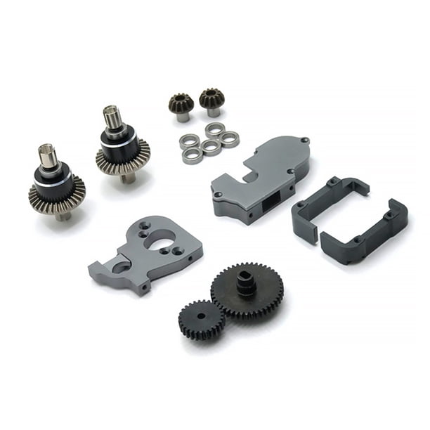 Vogacara Kit de engranajes de montaje de diferenciales de coche RC, rodamiento de soporte de batería, modelo 1:14, piezas de mejora de vehículo, Kits de construcción modelo tipo 3 Vogacara FN010017-03