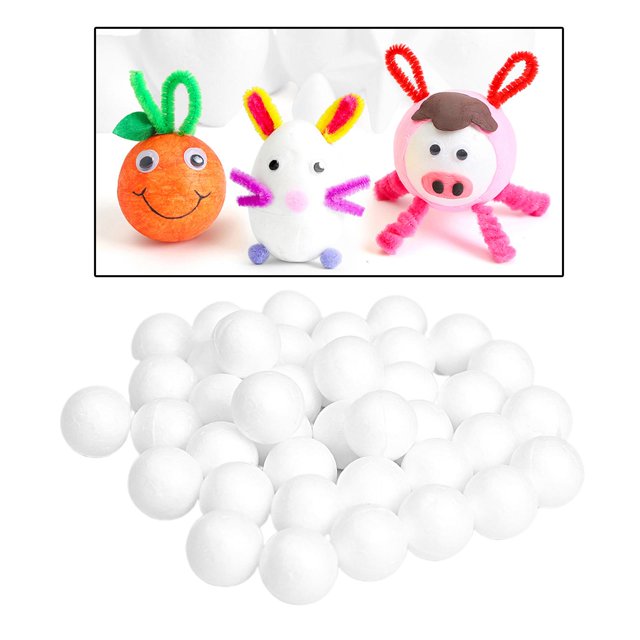 Bolas de espuma sólida Baoblaze 1000 piezas 1 cm 500 piezas 2 cm