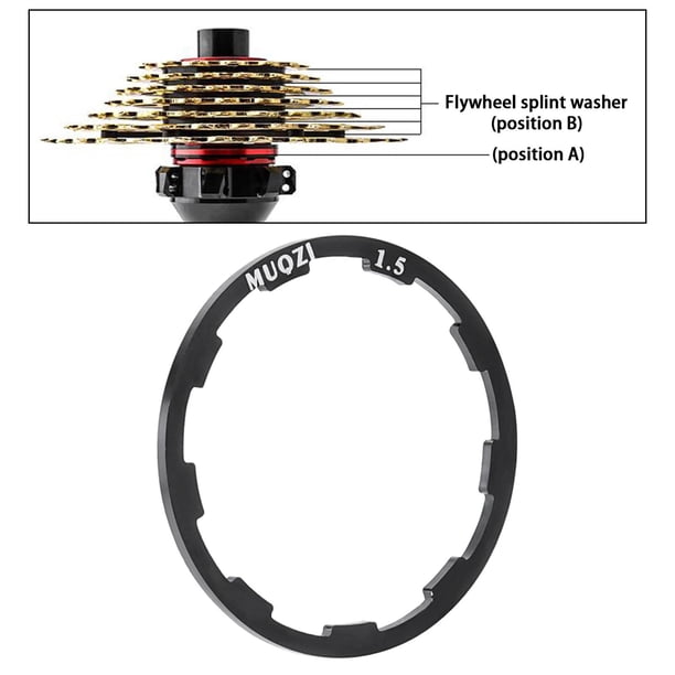 Entretoise Cassette Vélo Aluminium – Rondelle Volant Inertie – Légère Anti-Rayure – 6 Spécifications